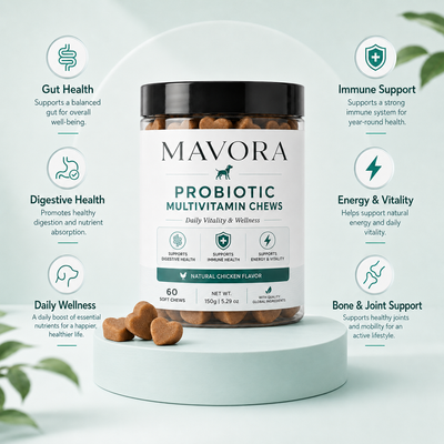 Dog Probiotic Multivitamin Chews | Gut Health & Immunity Support for Dogs
