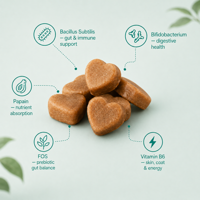 Dog Probiotic Multivitamin Chews | Gut Health & Immunity Support for Dogs
